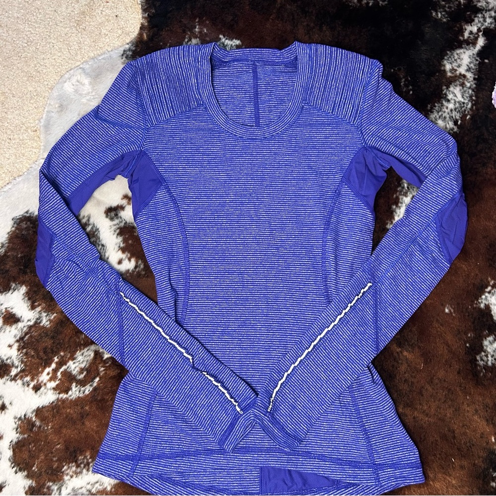 Blue Women's Long Sleeve Top